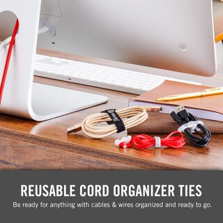 Foto 5 | Lazos Organizadores De Cables, Marca Velcro, Portátiles, Paquete De 36 Unidades, 3 Tamaños - Venta Internacional.