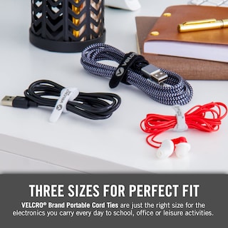 Foto 6 | Lazos Organizadores De Cables, Marca Velcro, Portátiles, Paquete De 36 Unidades, 3 Tamaños - Venta Internacional.