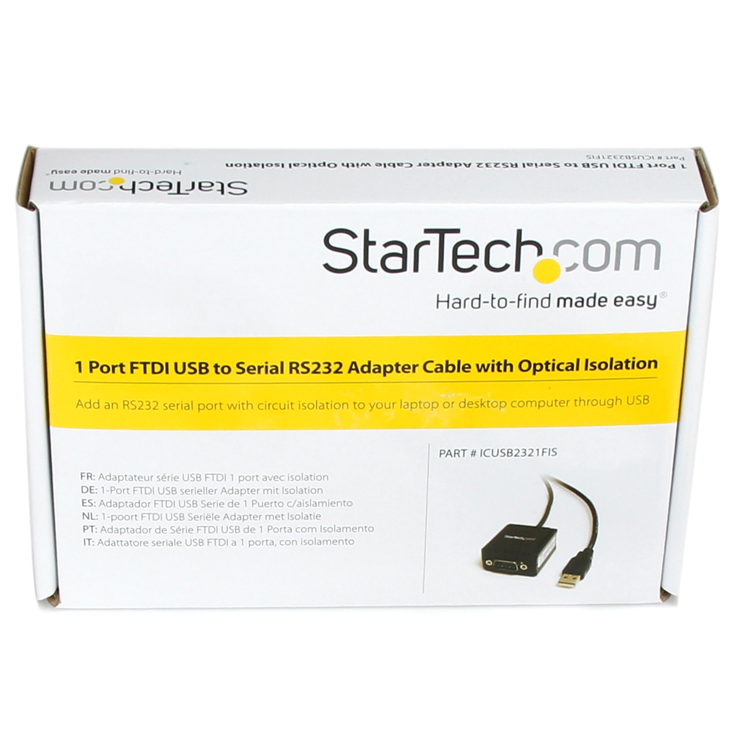 Foto 5 pulgar | Cable Adaptador Usb A Serie Rs232 Startech.com De 2,5 M Con Aislamiento Óptico - Venta Internacional.