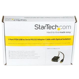 Foto 4 | Cable Adaptador Usb A Serie Rs232 Startech.com De 2,5 M Con Aislamiento Óptico - Venta Internacional.
