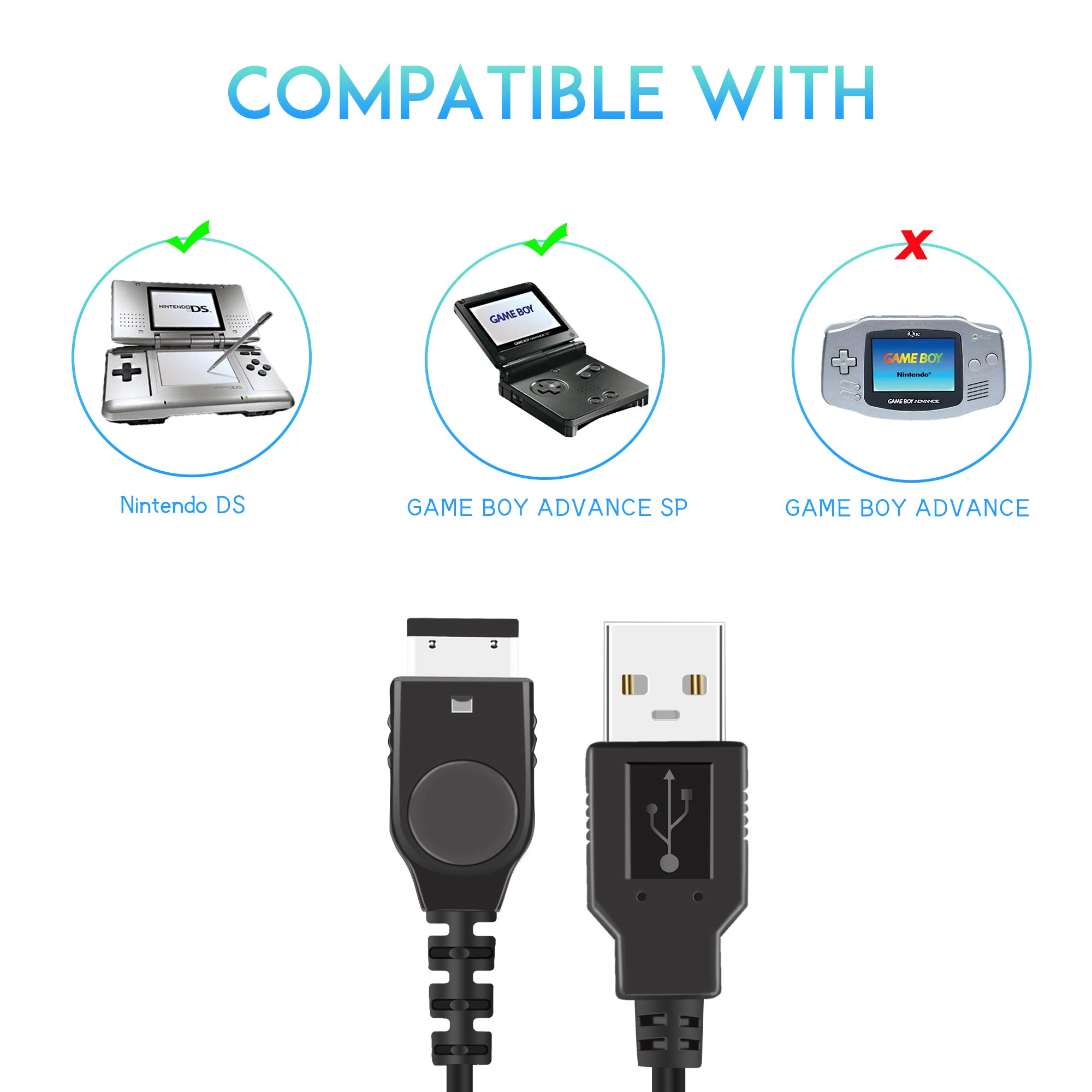 Foto 4 pulgar | Cable De Carga Para Game Boy Advance Sp/nintendo Ds - Venta Internacional.