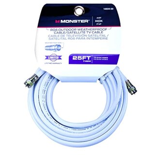 Foto 1 | Cable Coaxial Monster Cable Digital 75 Ohmios 7,62 M - Venta Internacional.