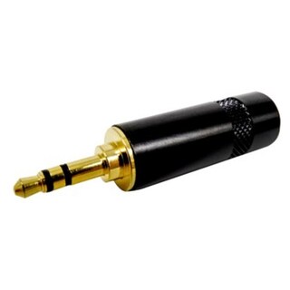 Foto 1 | Plug 3.5 Mm Estereo Metálico Dorado Con Negro (plug Más Largo)