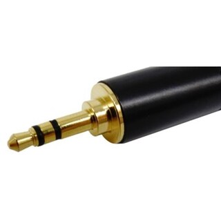 Foto 2 | Plug 3.5 Mm Estereo Metálico Dorado Con Negro (plug Más Largo)