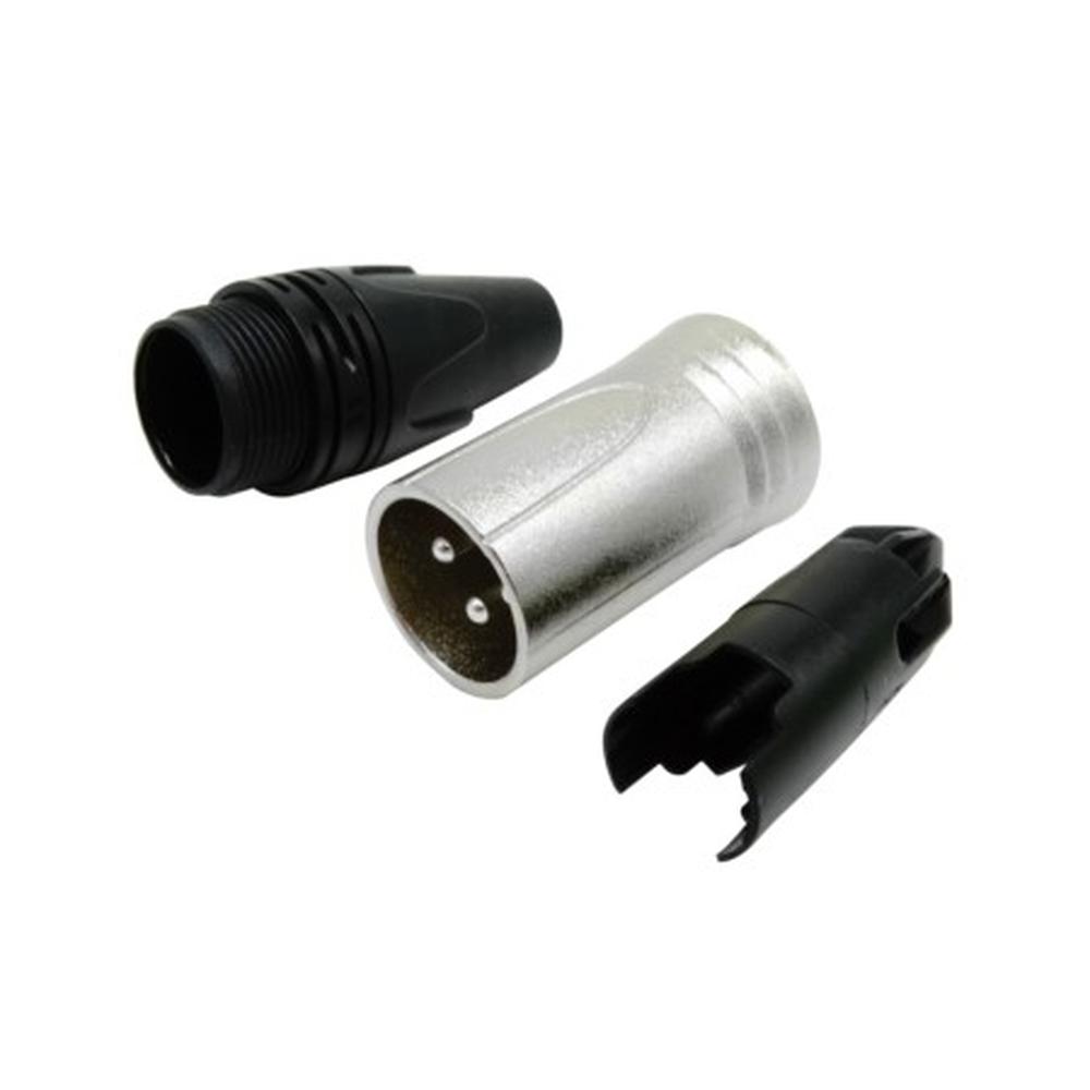 Foto 3 pulgar | Plug (macho) Tipo Xlr 3 Puntas Color Plata/negro