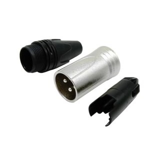 Foto 2 | Plug (macho) Tipo Xlr 3 Puntas Color Plata/negro