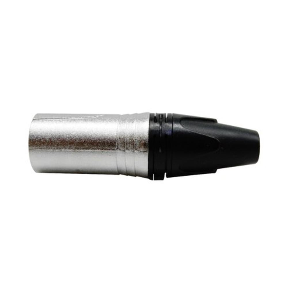 Foto 4 pulgar | Plug (macho) Tipo Xlr 3 Puntas Color Plata/negro