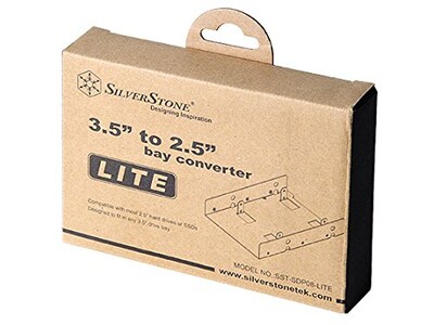 Foto 6 | Conversor De Compartimentos Para Disco Duro Silverstone Sdp08-lite 3.5 A 2 X 2.5 - Venta Internacional.