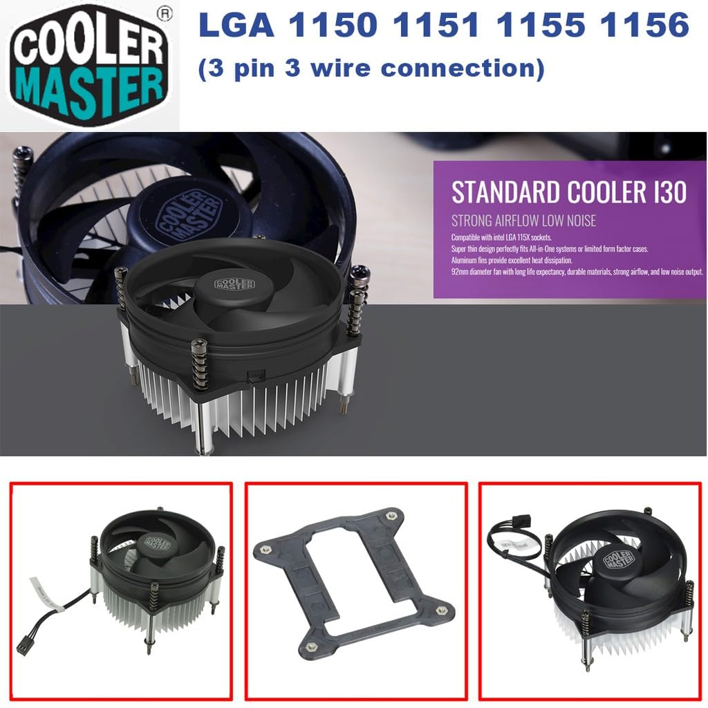 Foto 8 pulgar | Cpu Cooler Master I30 92 Mm De Bajo Nivel De Ruido Para Intel - Venta Internacional.