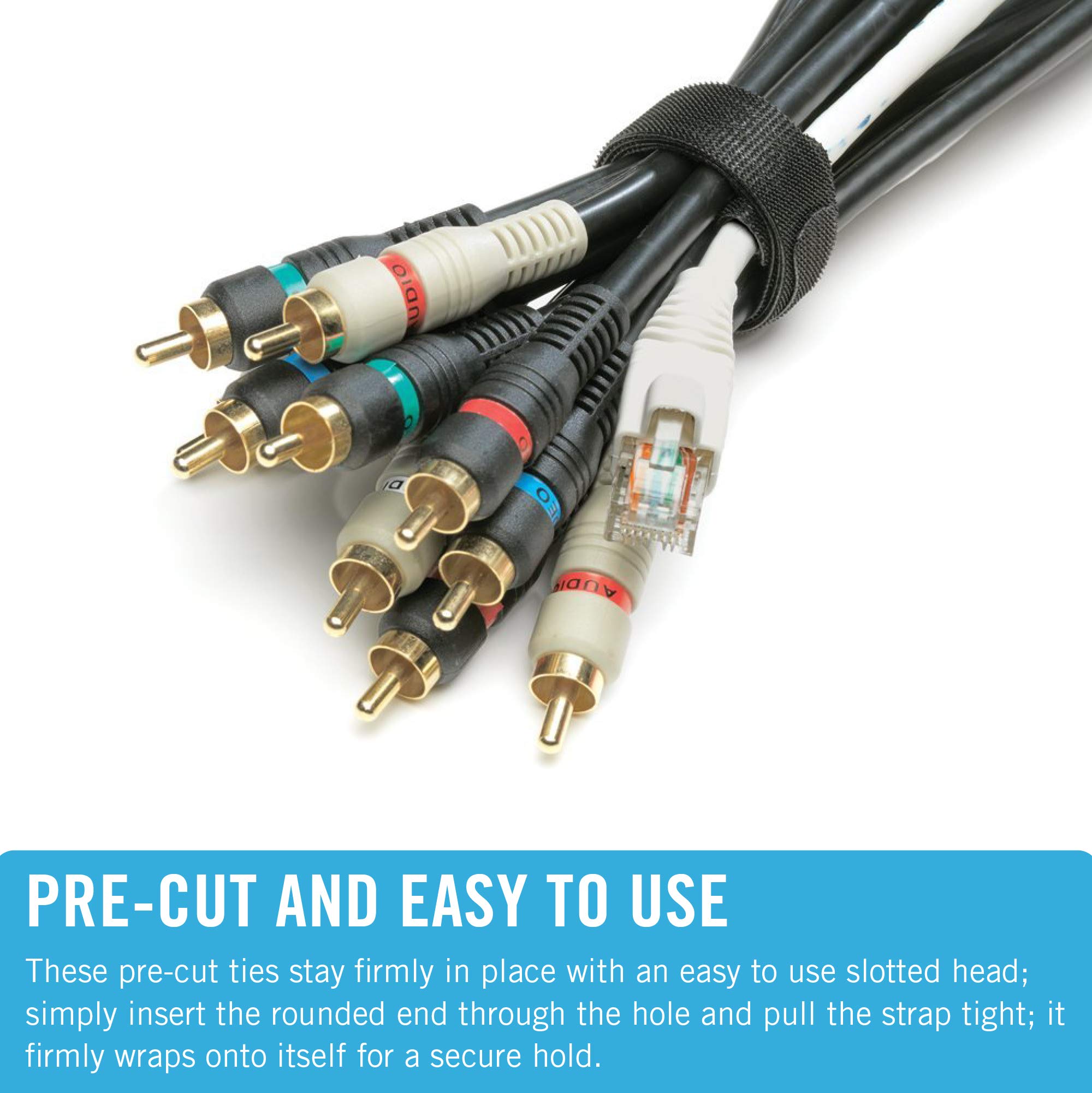 Foto 6 pulgar | Bridas Para Cables Marca Velcro One-wrap  100 Unidades  8 Cm X 1 3 Cm  Negras - Venta Internacional.