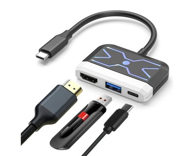 Foto 1 | Adaptador Xtellar Tipo C a HDMI 4K Convertidor Hub USB 3.0