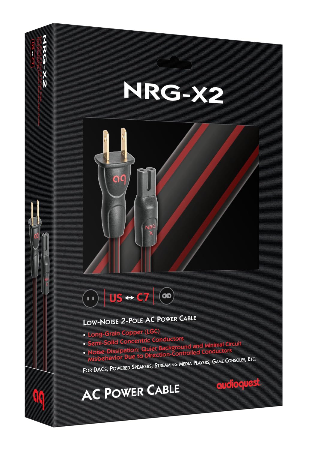 Foto 3 pulgar | Cable De Alimentación Audioquest Nrg-x2 2m C7 A Enchufe De Pared De 2 Clavijas - Venta Internacional.