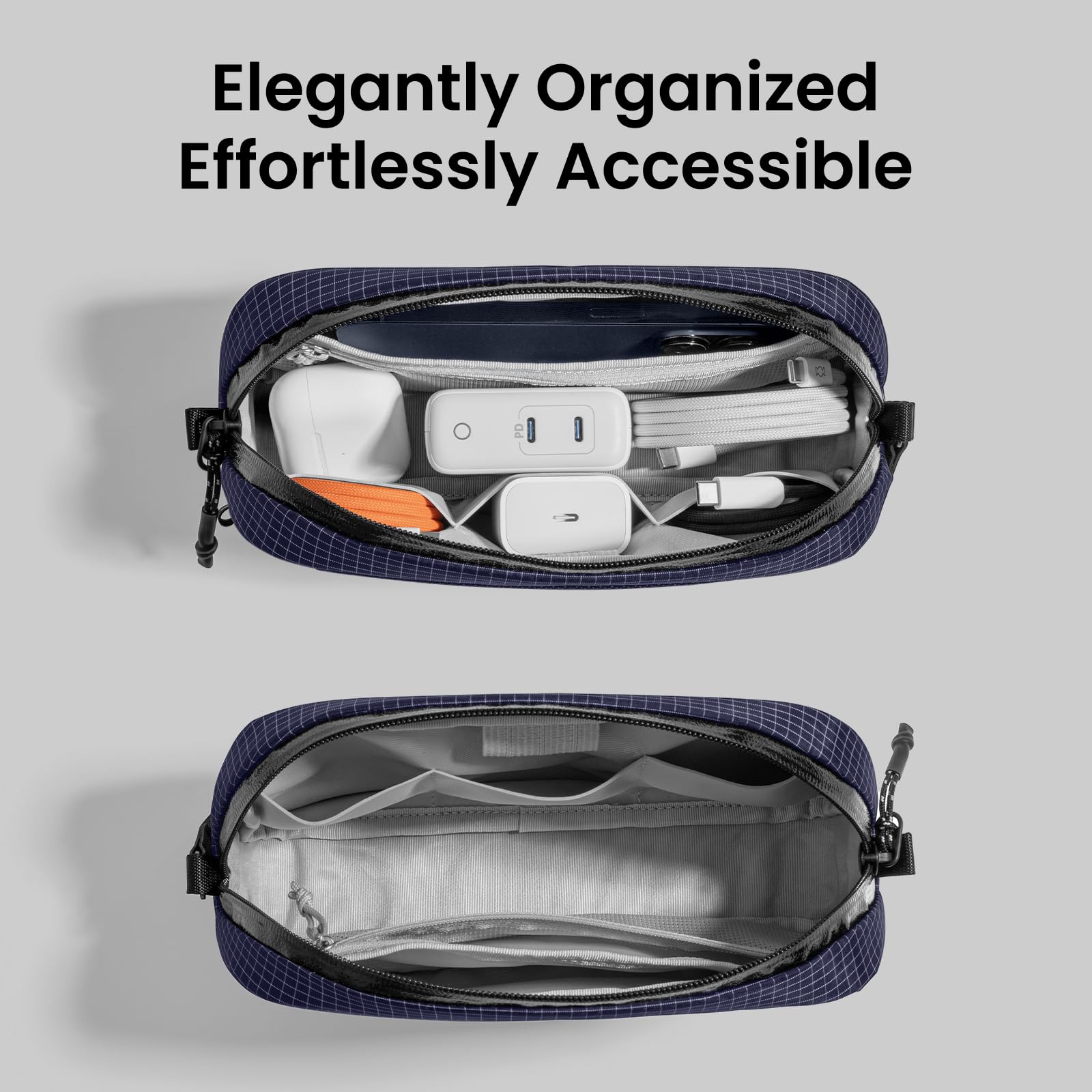 Foto 5 | Estuche De Viaje Tomtoc Electronics Organizer Resistente Al Agua - Venta Internacional.