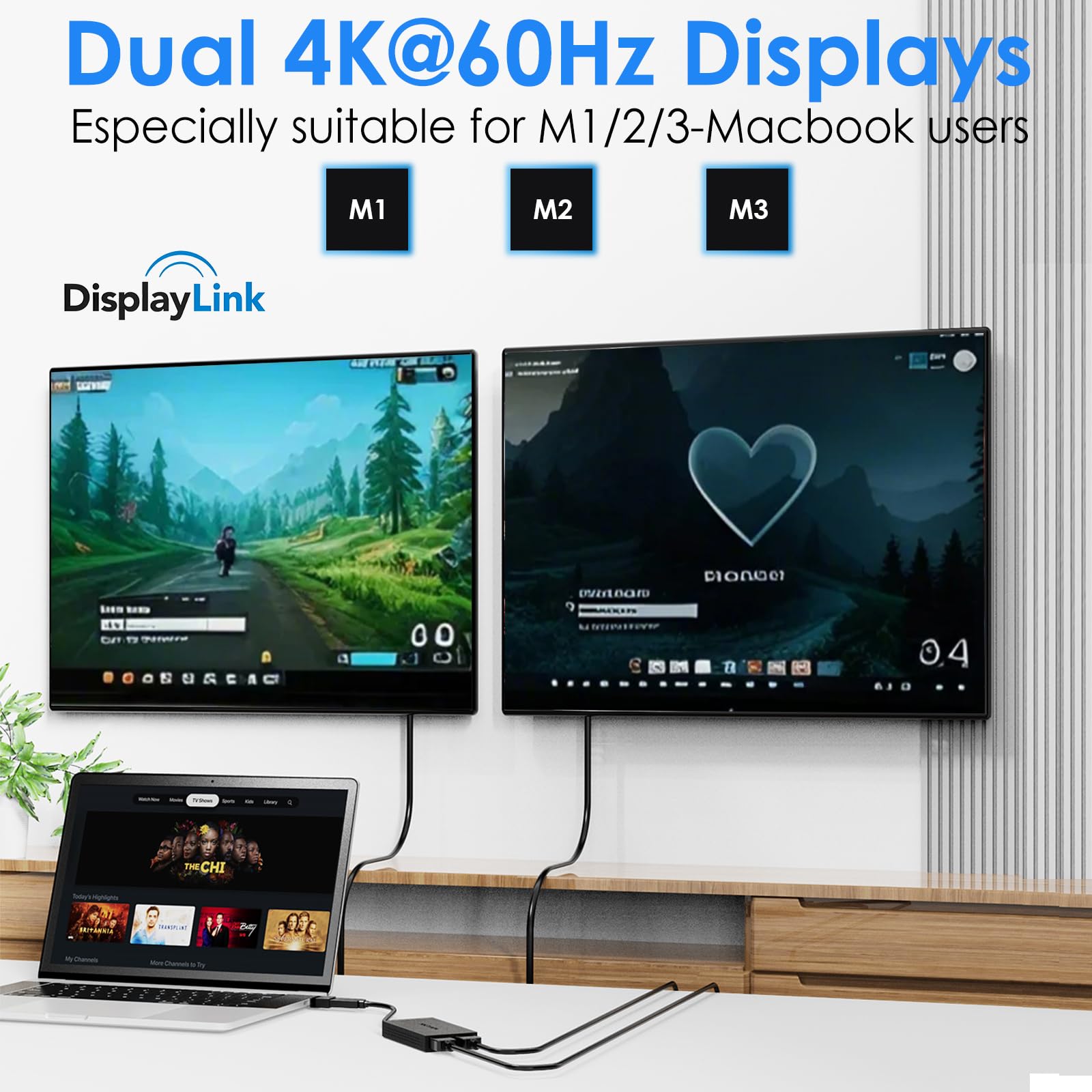 Foto 3 pulgar | Adaptador Usb 3.0 Y Usb C A Hdmi Dual 4k @60hz Wavlink - Venta Internacional.