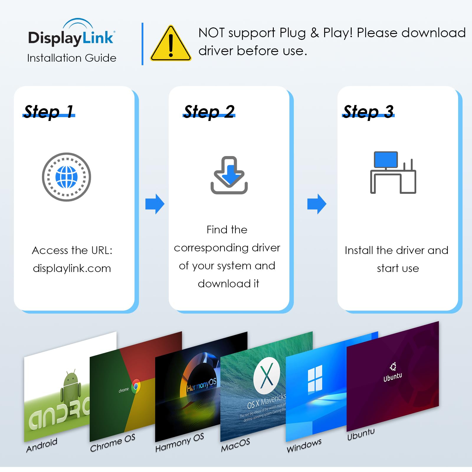 Foto 7 pulgar | Adaptador Usb 3.0 Y Usb C A Hdmi Dual 4k @60hz Wavlink - Venta Internacional.
