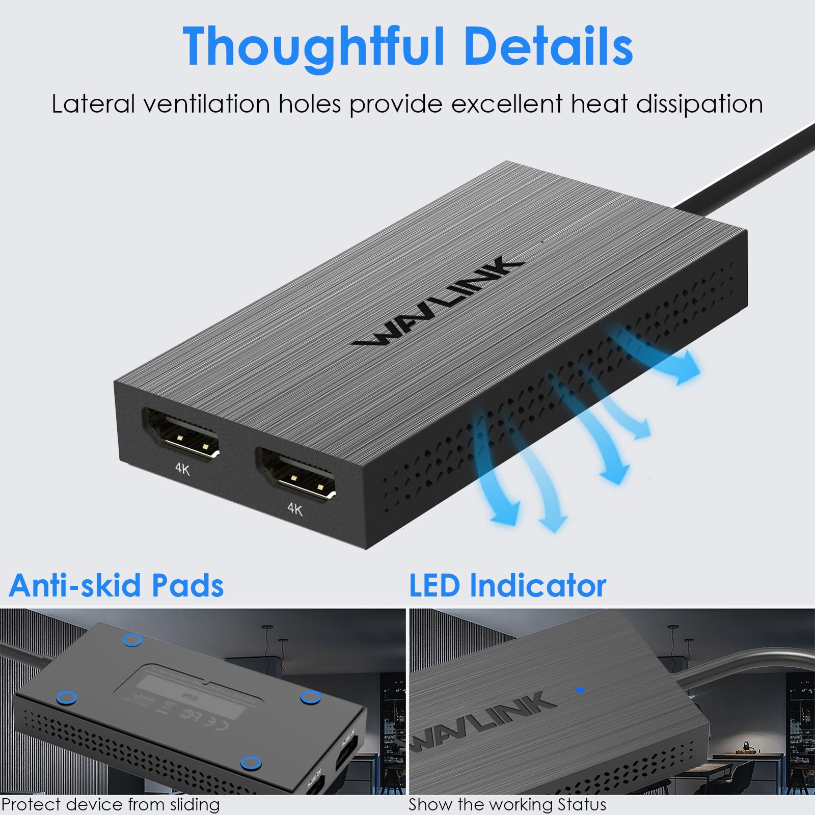 Foto 8 pulgar | Adaptador Usb 3.0 Y Usb C A Hdmi Dual 4k @60hz Wavlink - Venta Internacional.