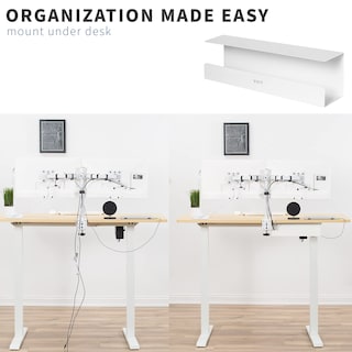 Foto 6 | Bandeja De Gestión De Cables Vivo Para Debajo Del Escritorio 42 Cm Blanca Desk-ac06-1cw - Venta Internacional.