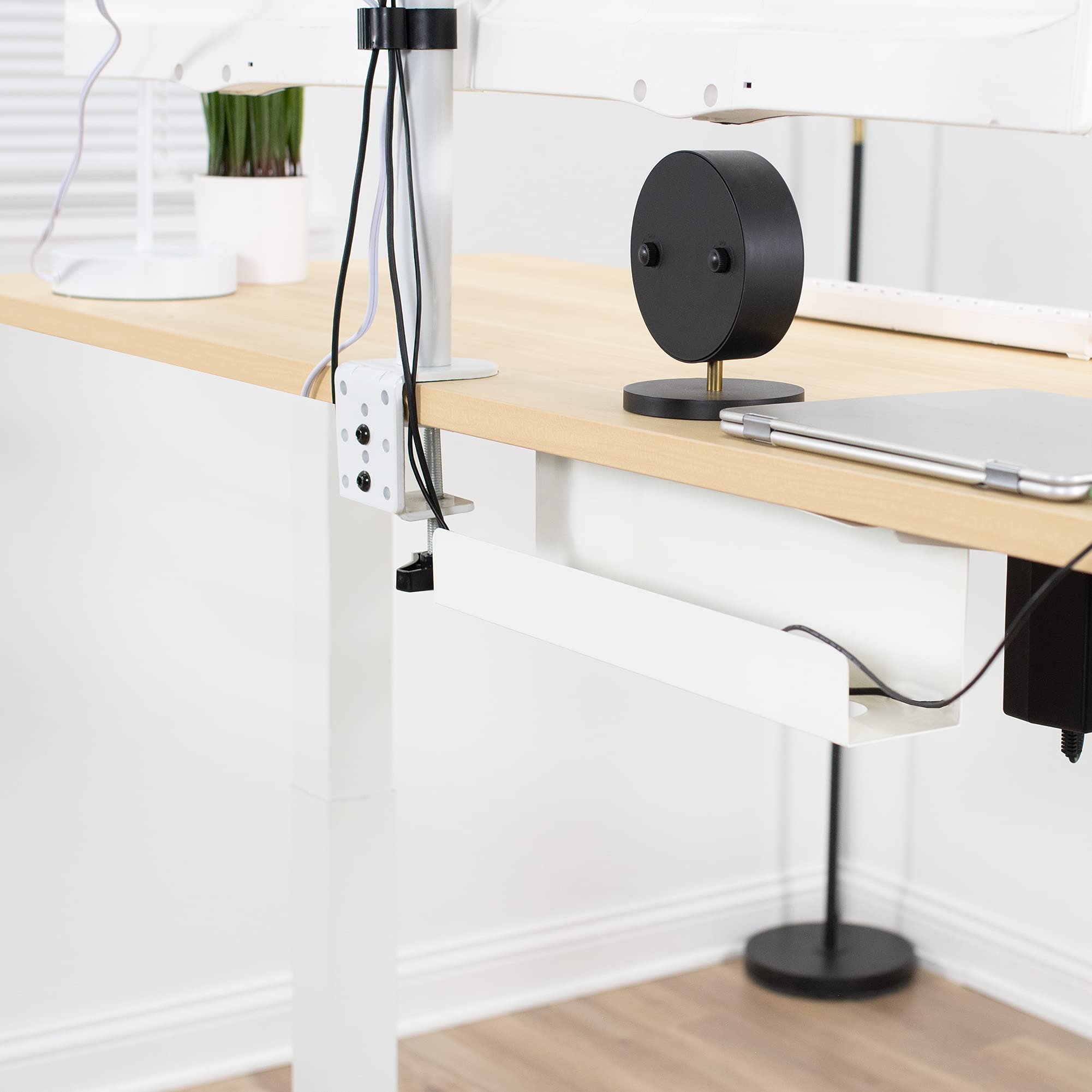 Foto 7 | Bandeja De Gestión De Cables Vivo Para Debajo Del Escritorio  42 Cm  Blanca Desk-ac06-1cw - Venta Internacional.