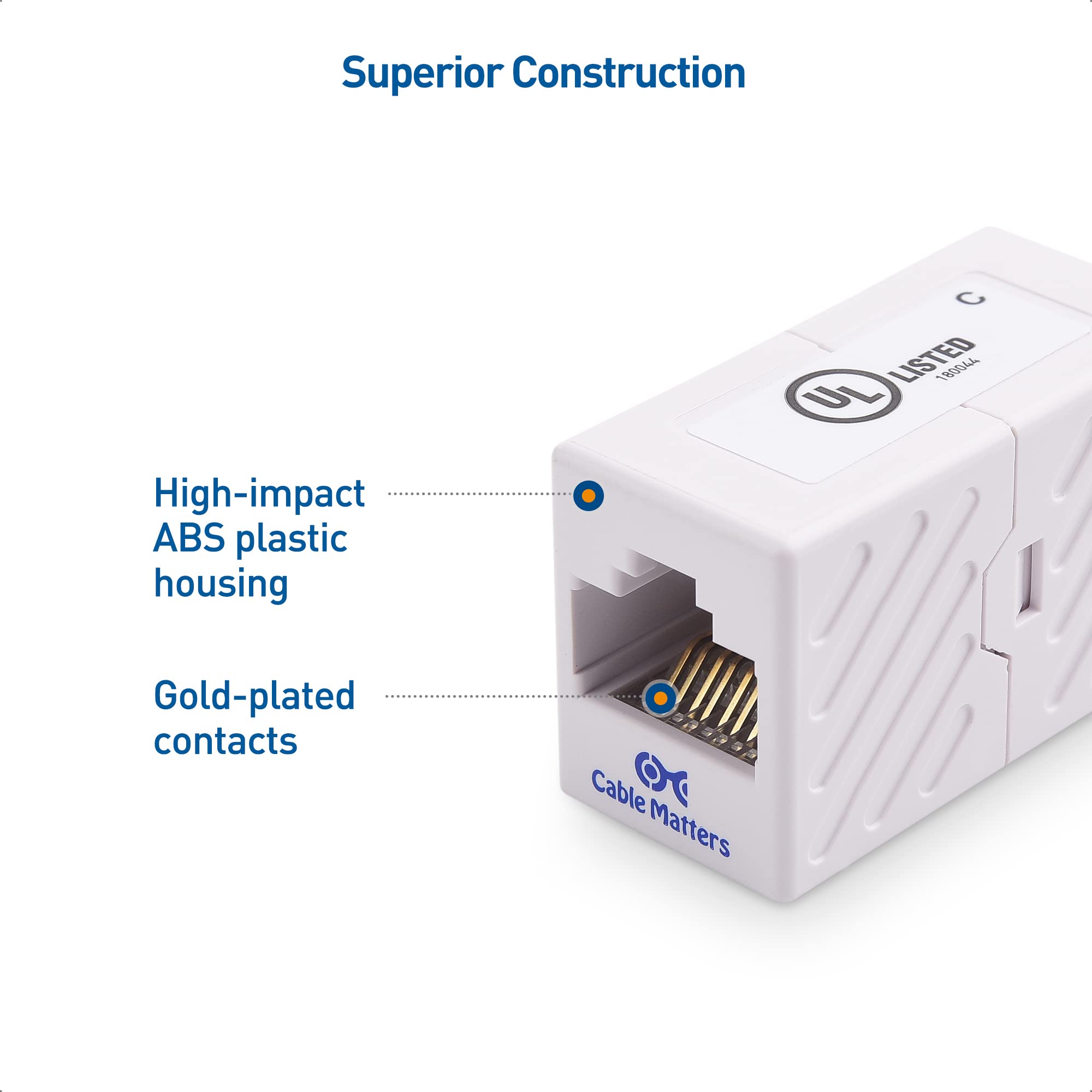 Foto 6 pulgar | Cable Acoplador Ethernet Matters Cat 6 Rj45 Hembra A Hembra - Venta Internacional.