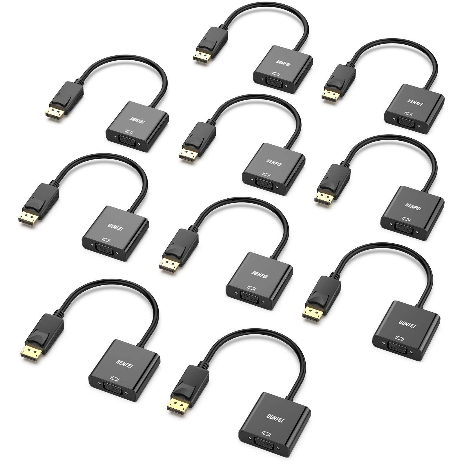 Foto 2 pulgar | Adaptador Benfei Displayport A Vga 1080p (macho A Hembra) - Venta Internacional.