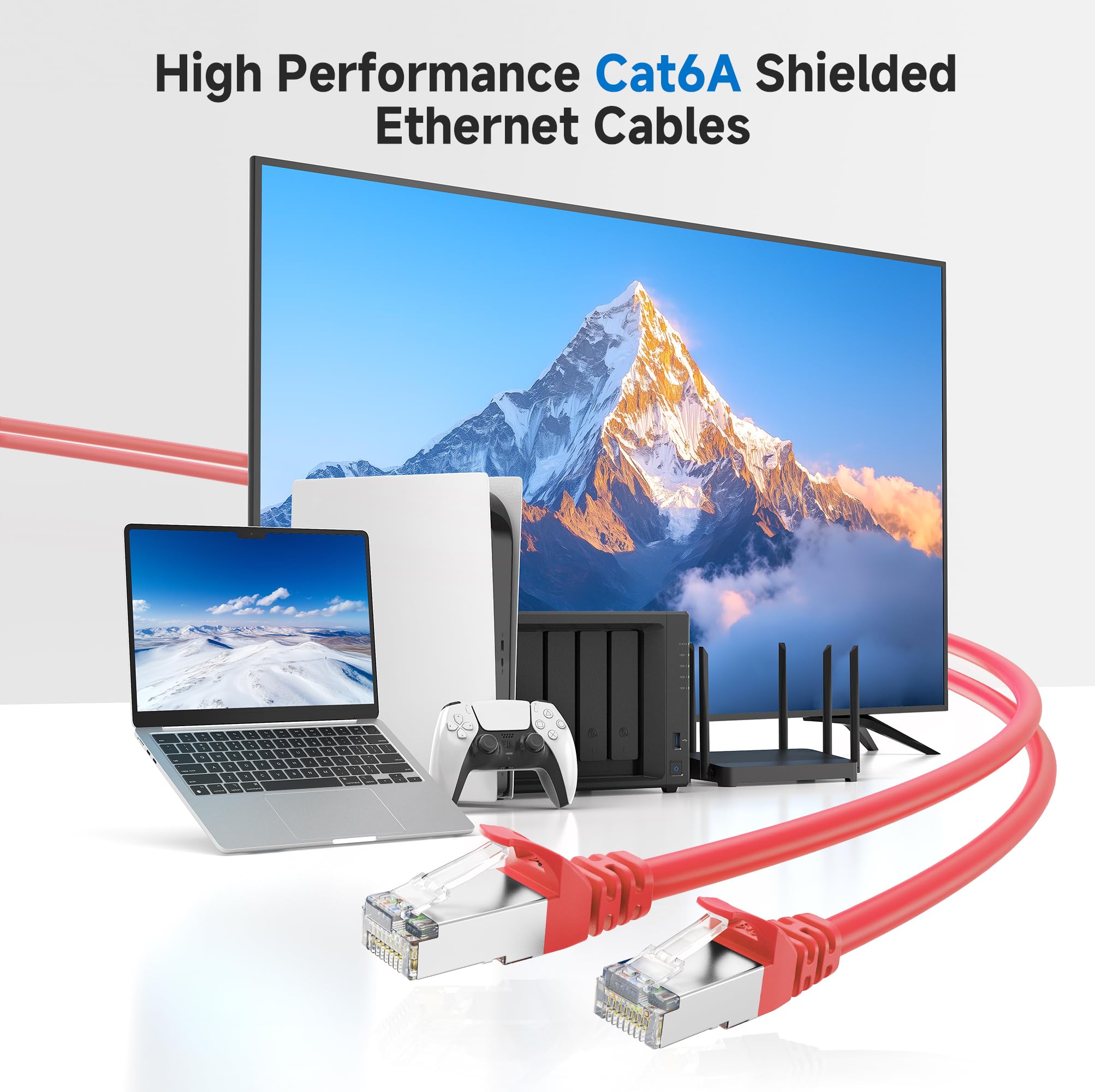 Foto 3 pulgar | Cable Ethernet Matters Cat 6a  10 Gbps  200 Pies  Rojo - Venta Internacional.