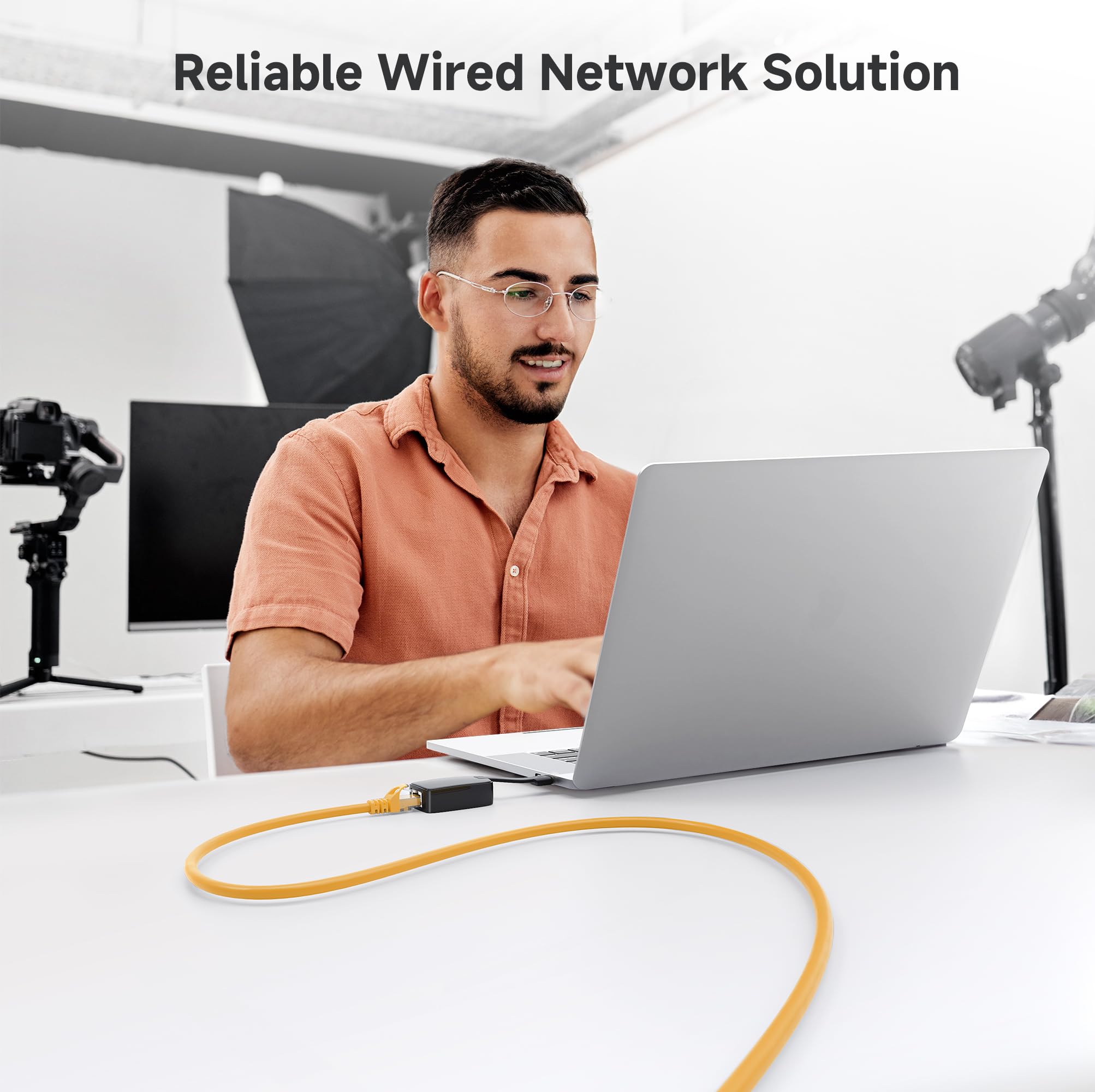 Foto 5 | Cable Ethernet Matters Cat 6  10 Gbps  3 Pies  Amarillo  Paquete De 5 - Venta Internacional.