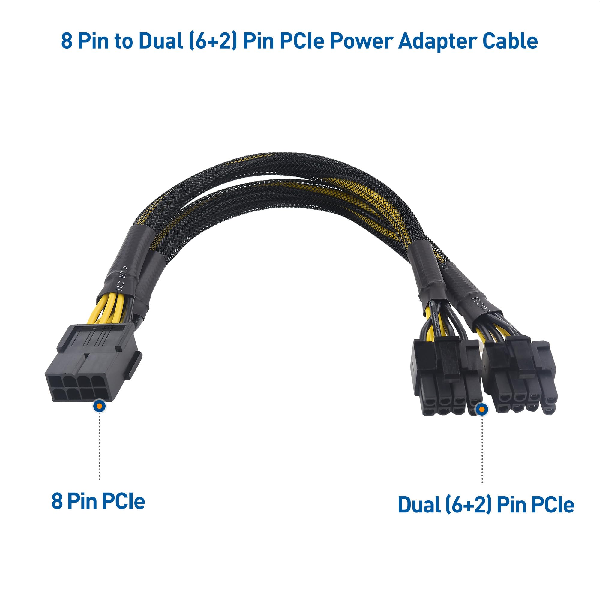 Foto 3 pulgar | Cable Adaptador De Alimentación Matters: Pcie De 8 Pines A Doble De 8 Pines - Venta Internacional.