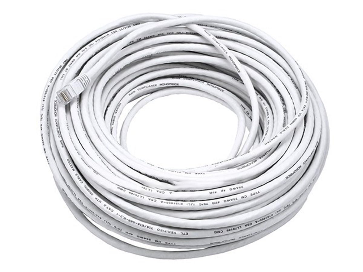 Foto 5 pulgar | Cable De Conexión Ethernet Monoprice Cat6  24 Awg  100 Pies  Blanco - Venta Internacional.