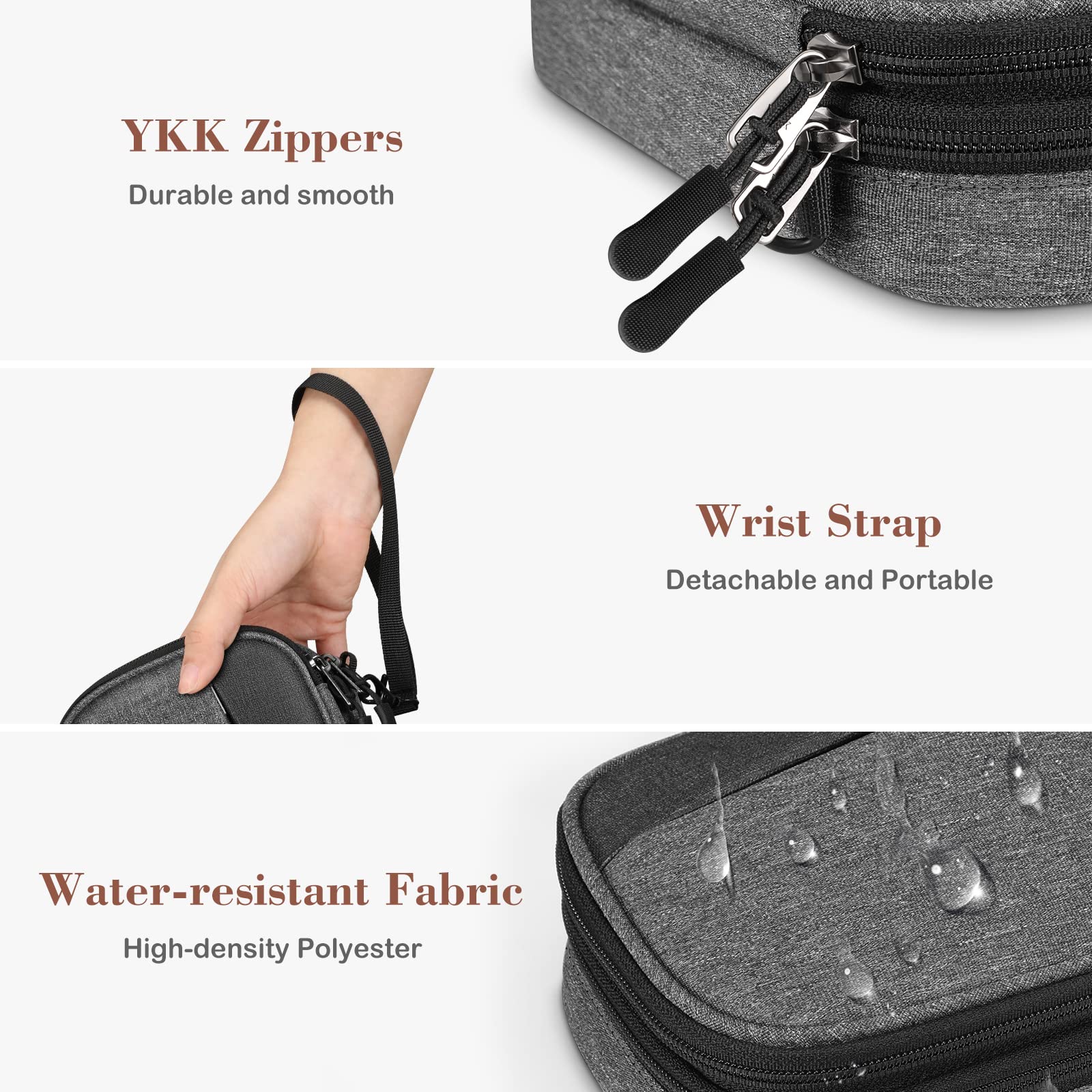 Foto 4 | Bolsa Electrónica De Viaje Finpac  Organizador De Cables Portátil  Gris - Venta Internacional.