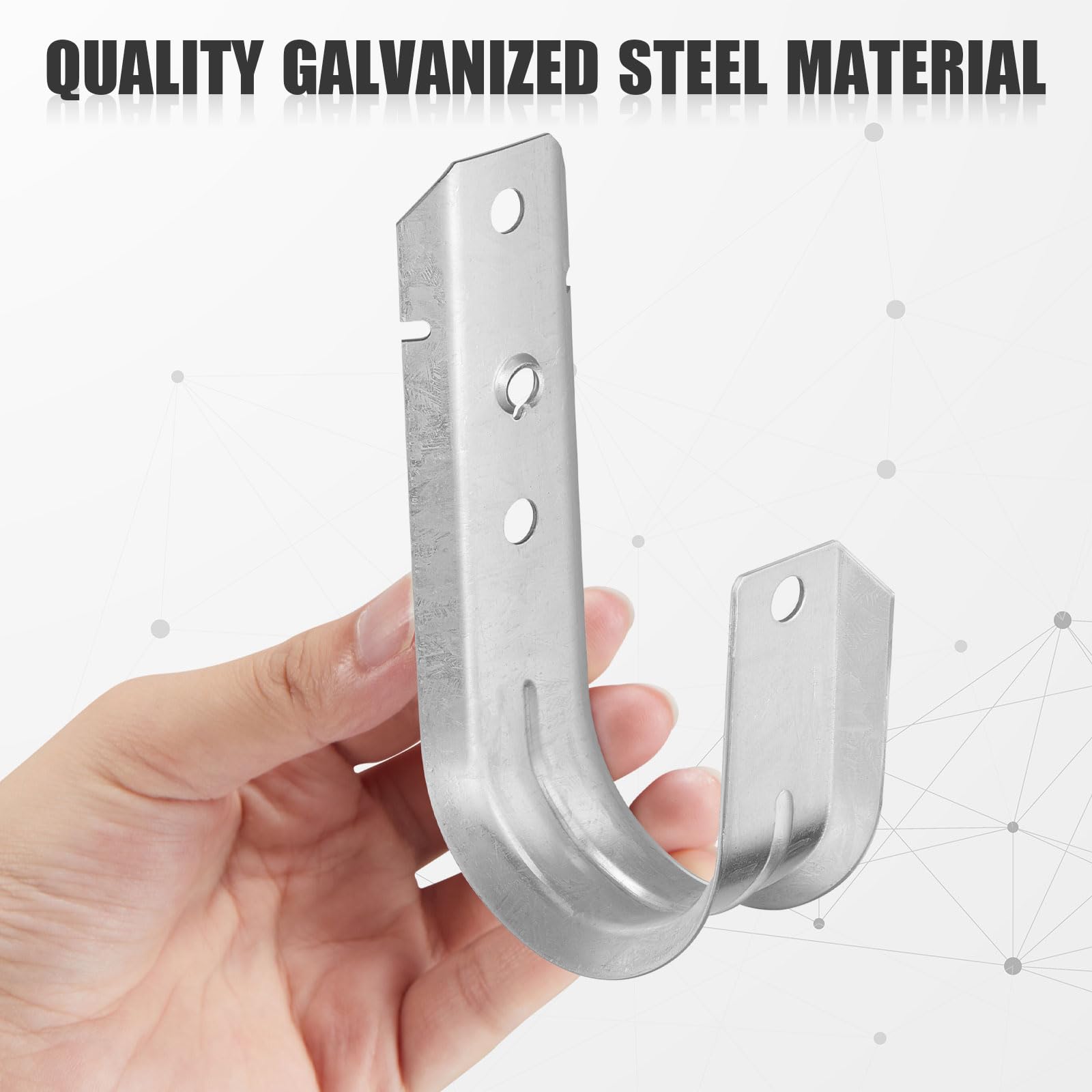 Foto 4 pulgar | Soporte De Cable En J Hooks Blulu De Acero Galvanizado De Alta Resistencia X30 - Venta Internacional.