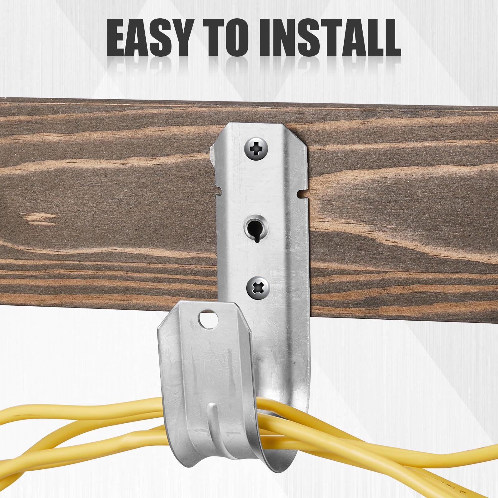 Foto 5 | Soporte De Cable En J Hooks Blulu De Acero Galvanizado De Alta Resistencia X30 - Venta Internacional.