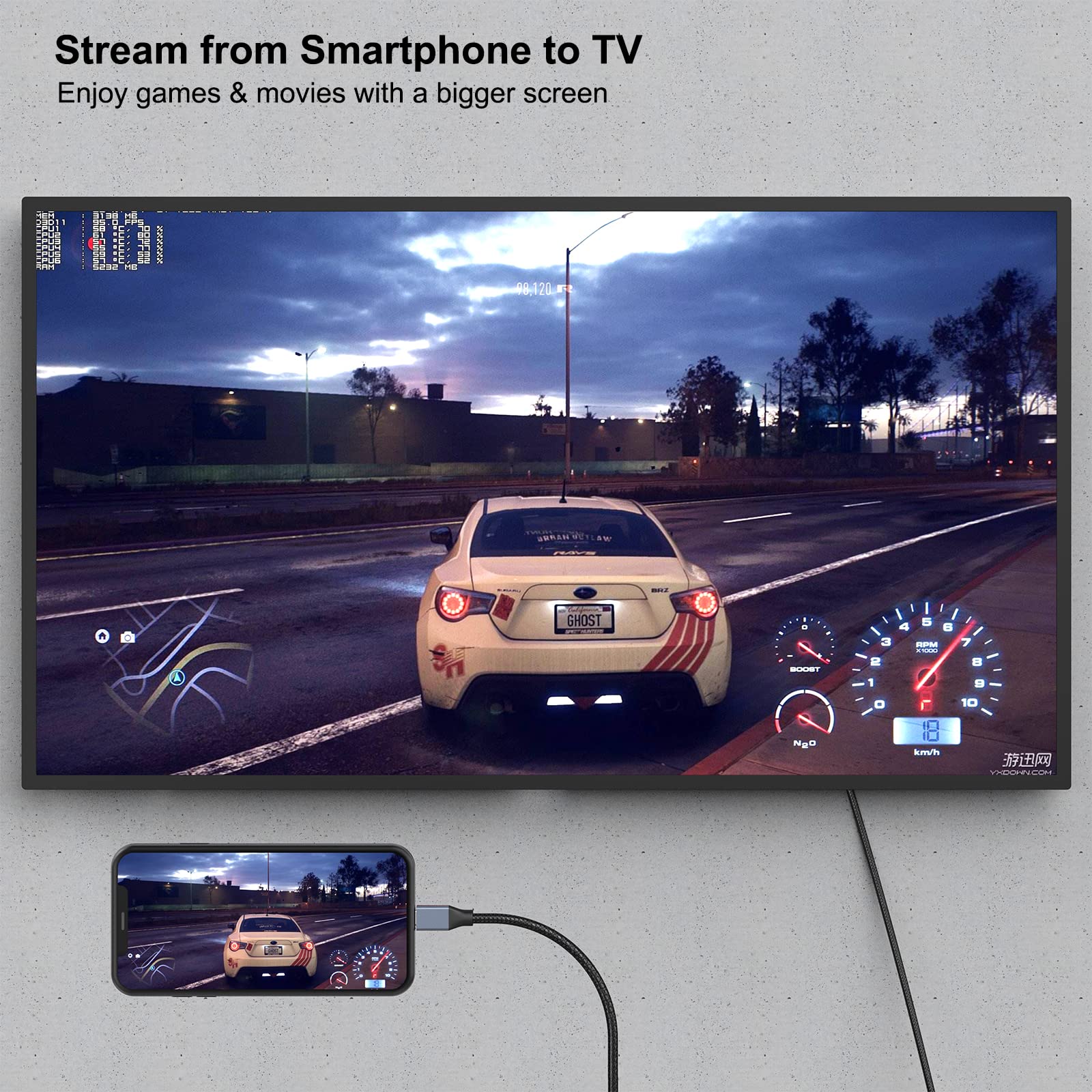 Foto 4 pulgar | Cable Usb-c A Displayport Benfei 4k @60hz 2k @144hz De 6 Pies - Venta Internacional.