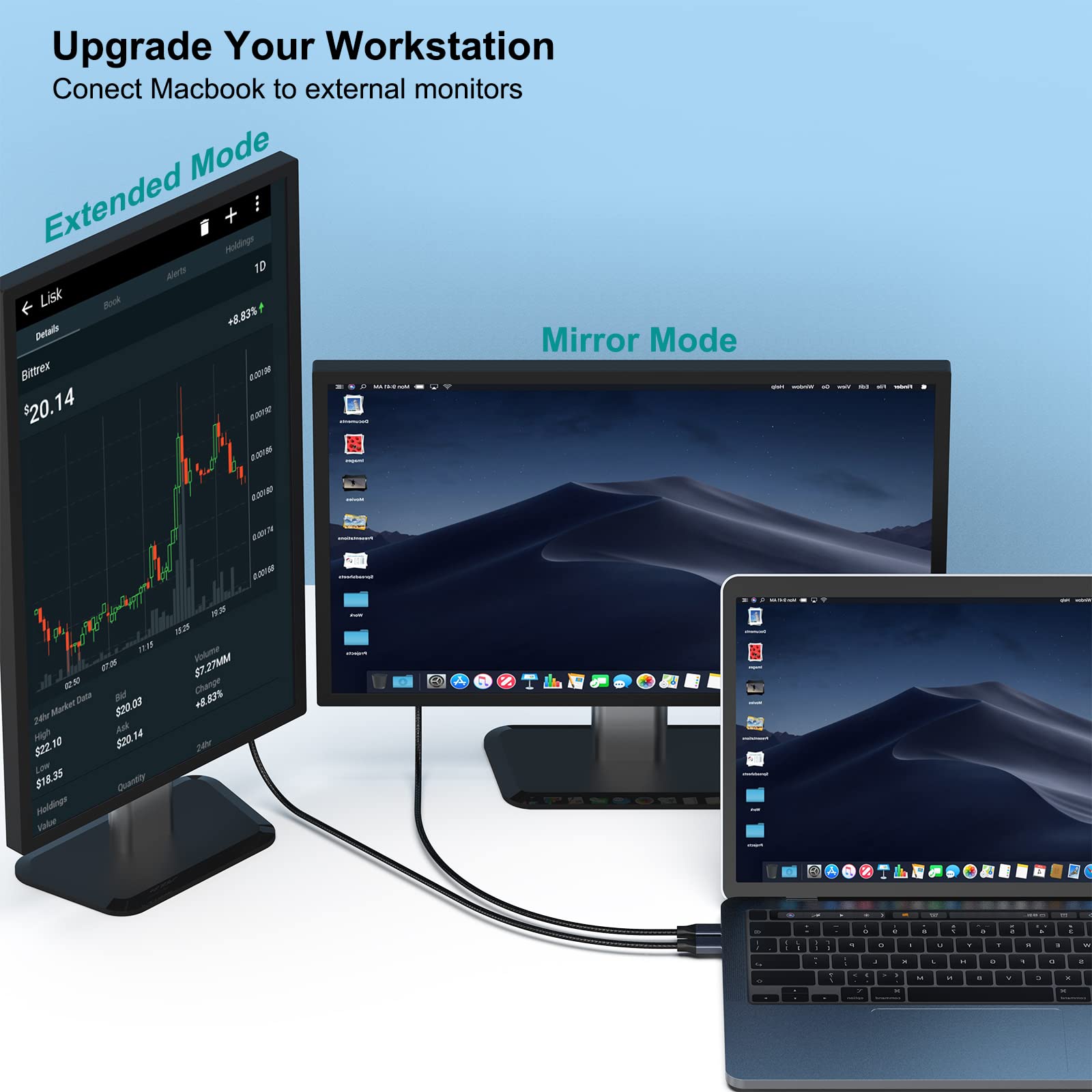 Foto 6 pulgar | Cable Usb-c A Displayport Benfei 4k @60hz 2k @144hz De 6 Pies - Venta Internacional.
