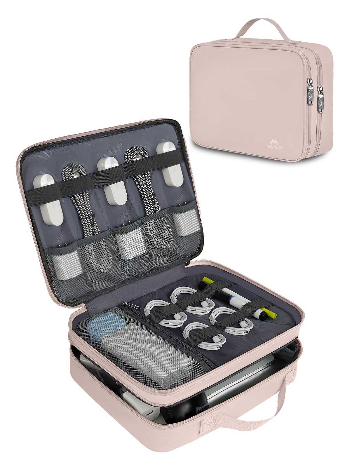Foto 1 | Funda Organizadora Electrónica De Viaje Matein Para Mujer Rosa - Venta Internacional.