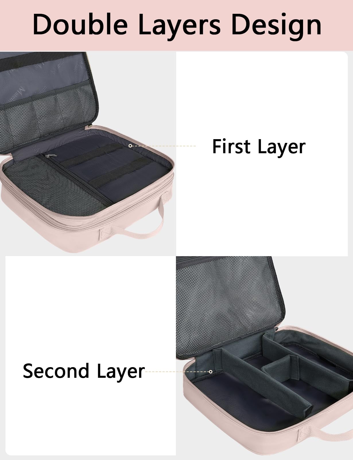 Foto 7 pulgar | Funda Organizadora Electrónica De Viaje Matein Para Mujer Rosa - Venta Internacional.