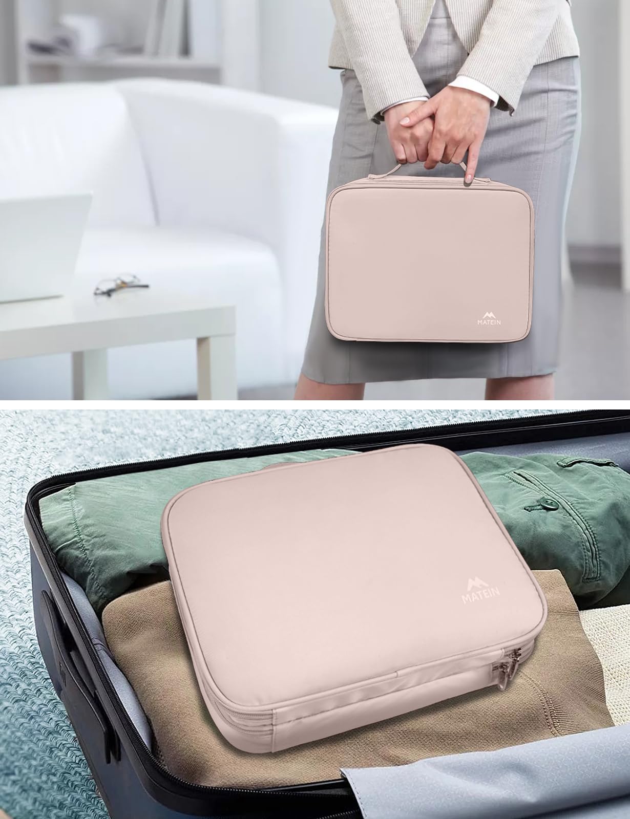 Foto 8 pulgar | Funda Organizadora Electrónica De Viaje Matein Para Mujer Rosa - Venta Internacional.