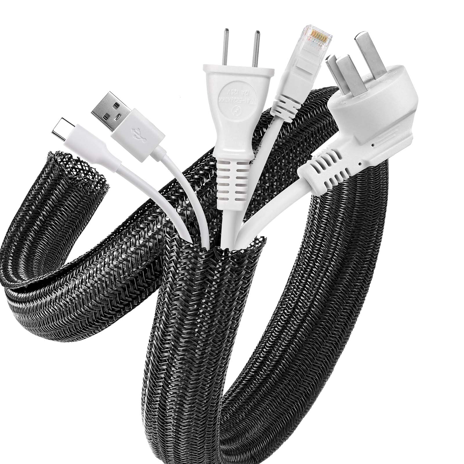 Foto 1 | Funda Para Cables Agptek  Organizador De Cables De Escritorio De 20 Pies A 2 54 Cm - Venta Internacional.