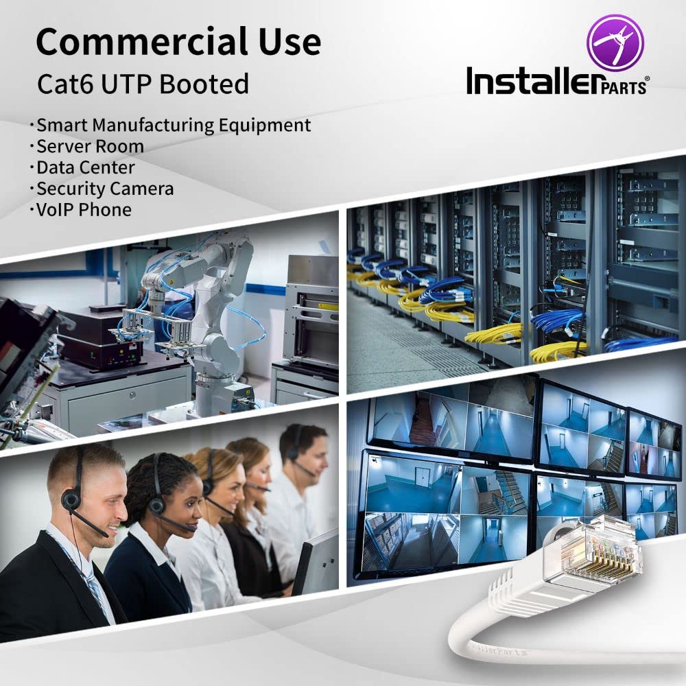 Foto 5 pulgar | Piezas De Instalación De Cables Cat6 Con Arranque Utp  12 Pies  Color Blanco  10 Gbps  Paquete De 1 - Venta Internaci