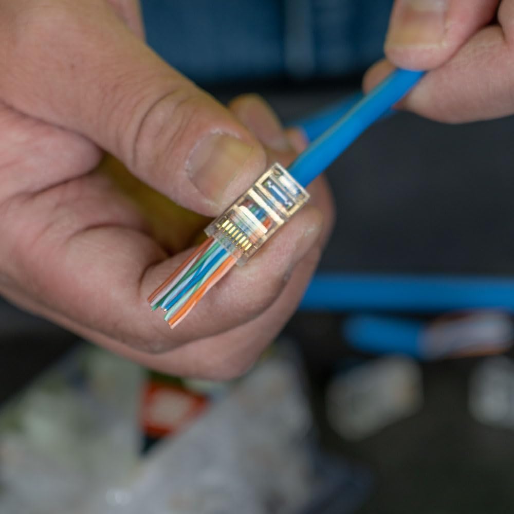 Foto 4 | Conector De Datos Modular Klein Tools Vdv826-702 Rj45 Cat5e  Paquete De 50 - Venta Internacional.