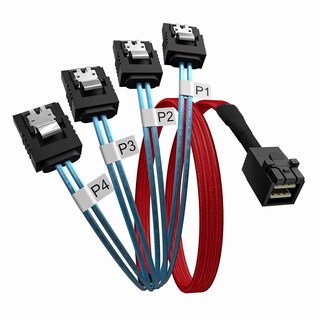 Foto 1 | Cable Cablecreation Interno Hd Mini Sas (sff-8643) A 4x Sata - Venta Internacional.
