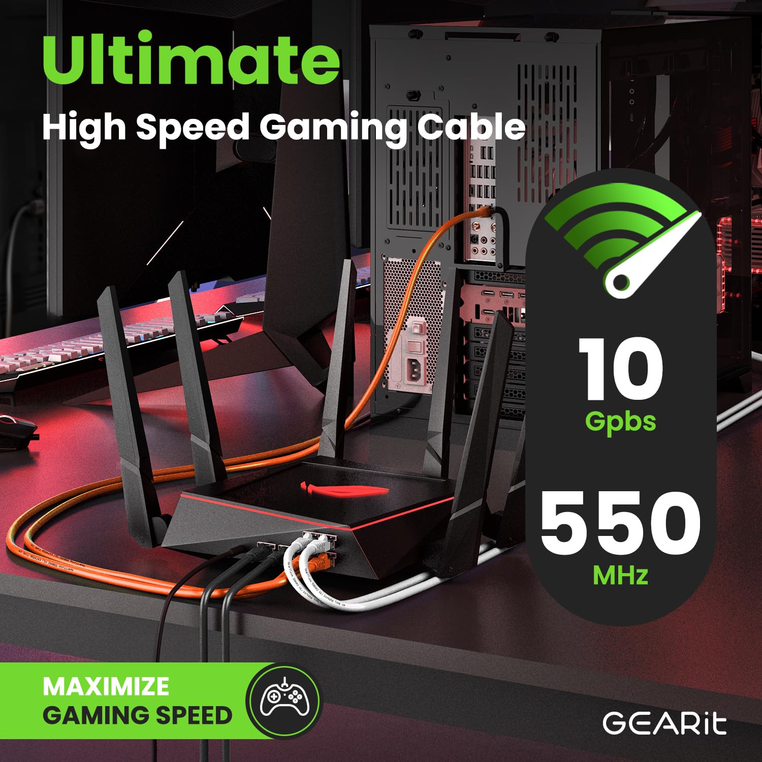 Foto 6 pulgar | Cable Ethernet Gearit Cat 6  1 2 M (4 Pies)  Paquete De 24 Unidades  10 Gbps  Rj45 - Venta Internacional.