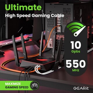 Foto 5 | Cable Ethernet Gearit Cat 6 1 2 M (4 Pies) Paquete De 24 Unidades 10 Gbps Rj45 - Venta Internacional.