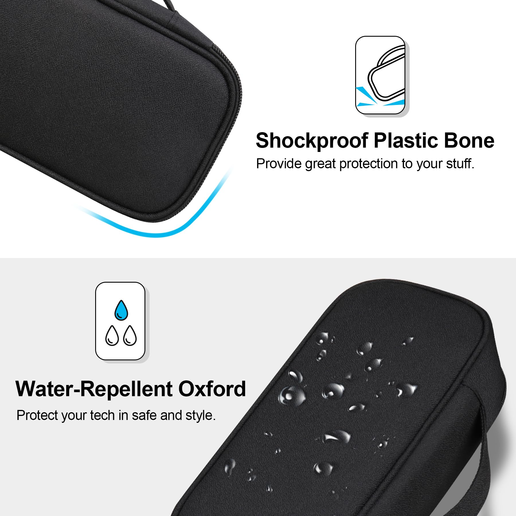 Foto 5 | Bolsa Organizadora De Cables De Viaje Lacdo Electronic Black - Venta Internacional.