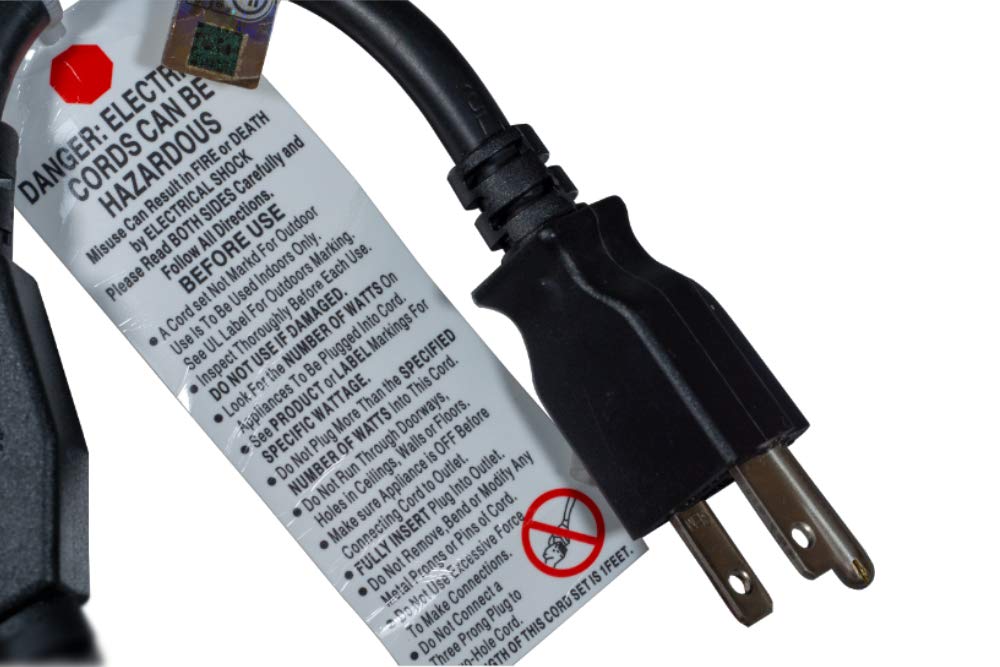 Foto 5 pulgar | Extensión Y Divisor De Cable De Alimentación Cablelera 16 Awg 13a - Venta Internacional.