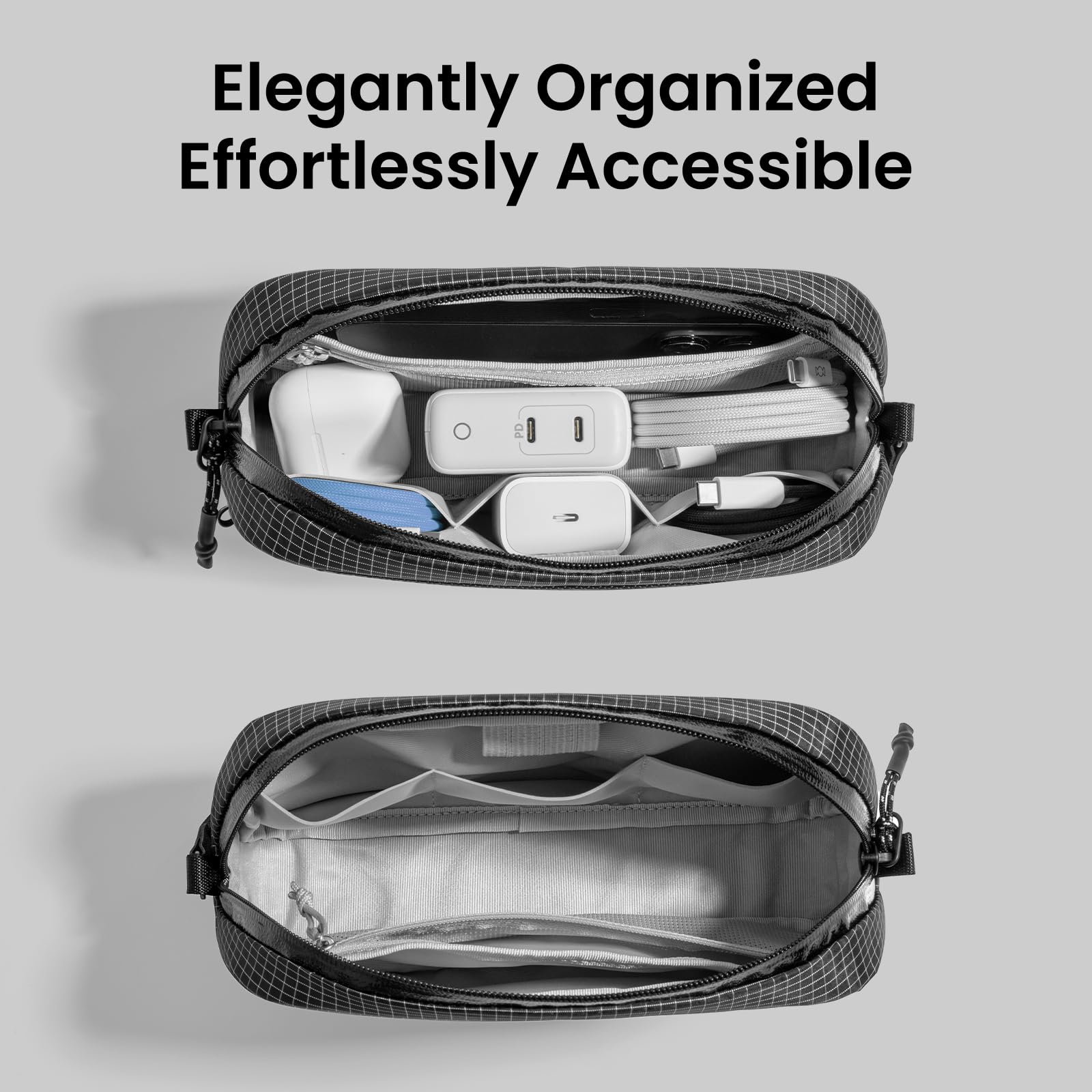 Foto 6 pulgar | Estuche De Viaje Tomtoc Electronics Organizer Resistente Al Agua - Venta Internacional.