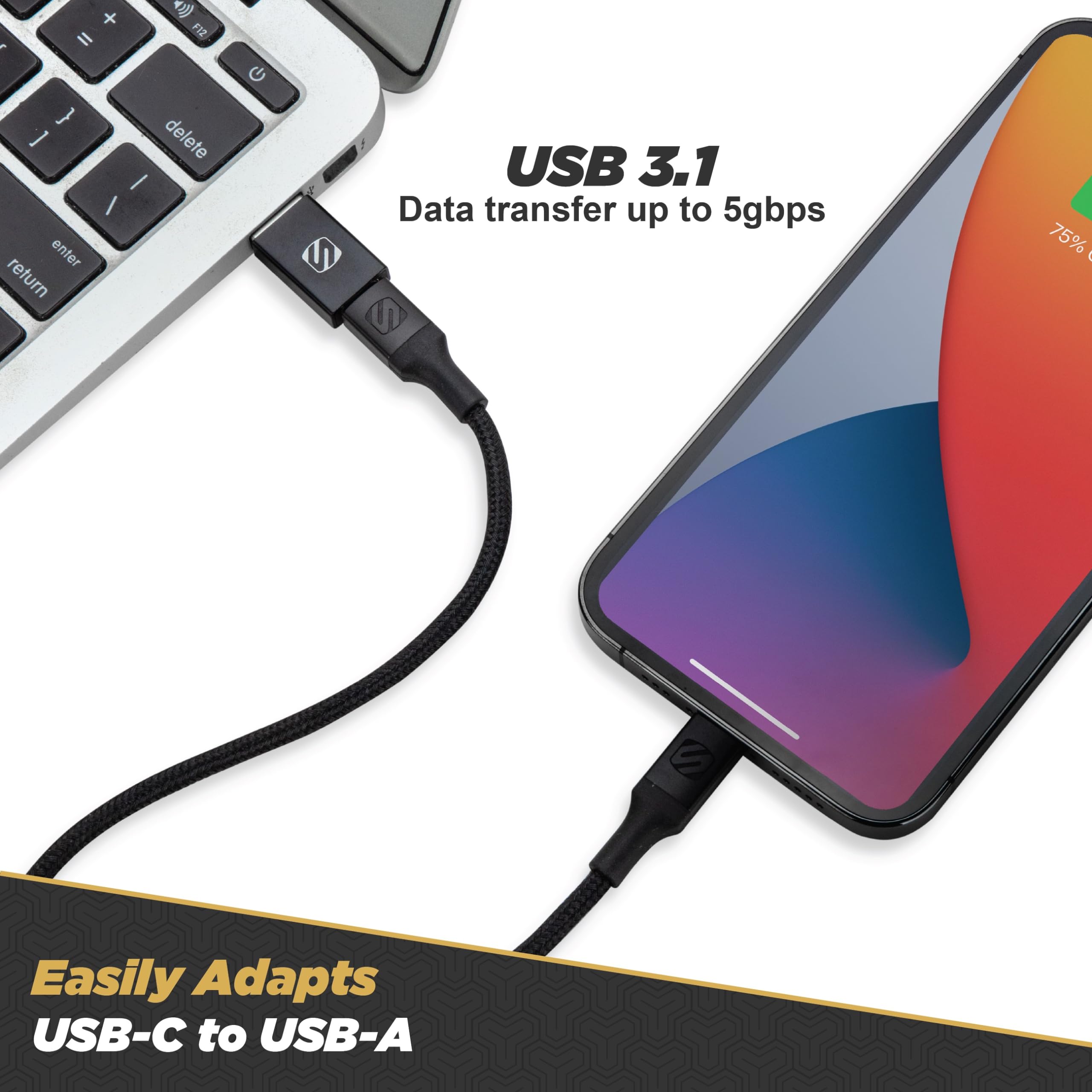 Foto 2 | Adaptador Usb Tipo C A Usb Tipo A  Paquete De 2 Unidades  Scosche Aca-2pksp - Venta Internacional.