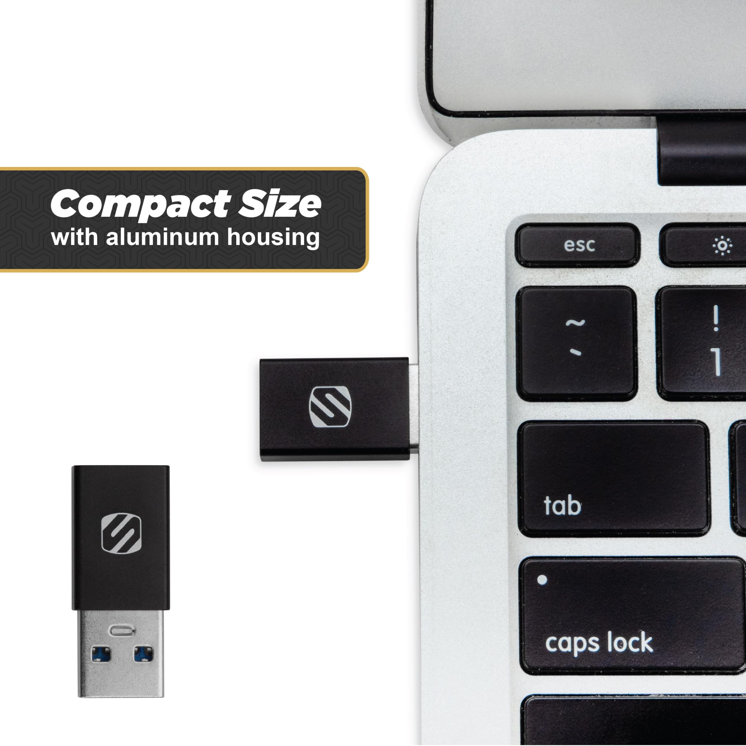 Foto 3 | Adaptador Usb Tipo C A Usb Tipo A  Paquete De 2 Unidades  Scosche Aca-2pksp - Venta Internacional.