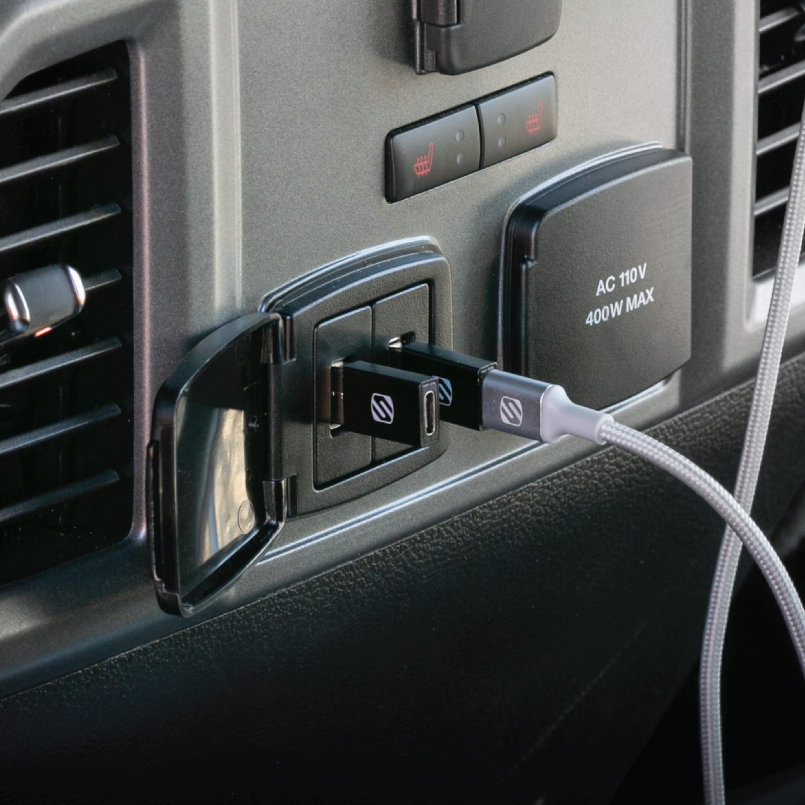 Foto 6 | Adaptador Usb Tipo C A Usb Tipo A  Paquete De 2 Unidades  Scosche Aca-2pksp - Venta Internacional.