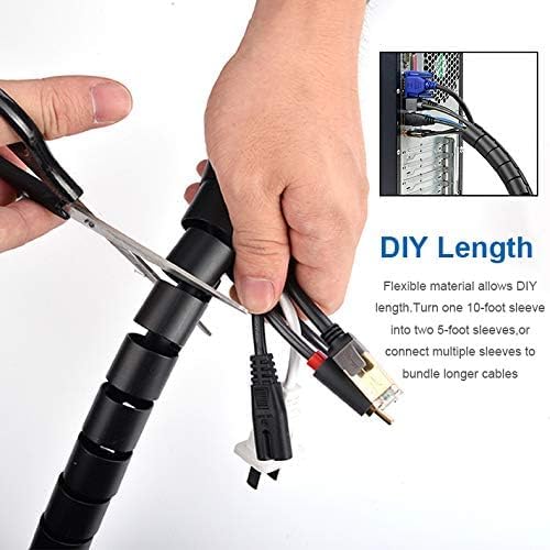 Foto 7 pulgar | Organizador De Fundas Para Gestión De Cables Reliancer De 3 M Con Clips - Venta Internacional.