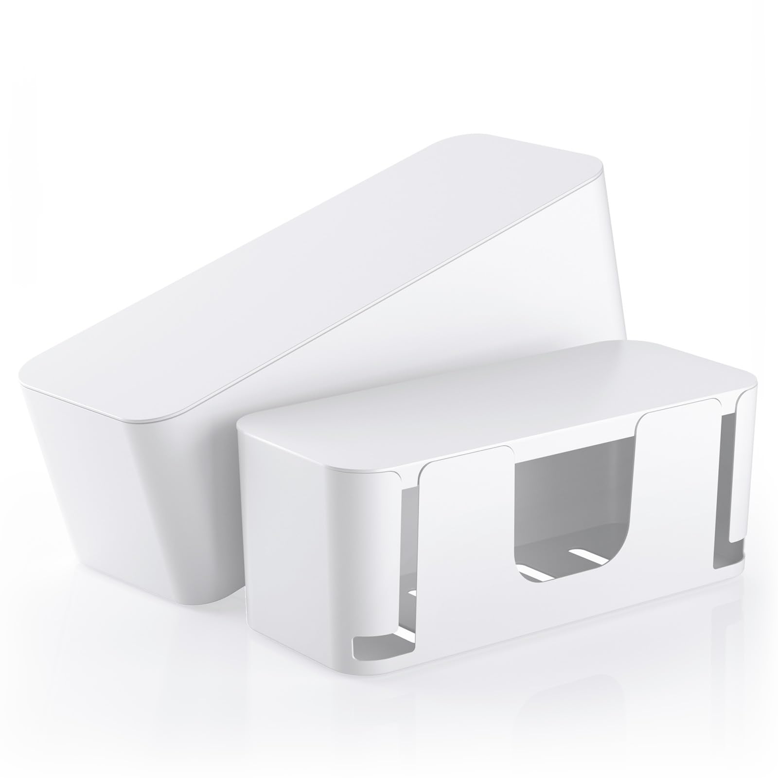 Foto 2 pulgar | Caja Organizadora De Cables Delamu  Paquete De 2 Unidades  Color Blanco - Venta Internacional.